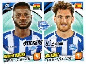Sticker Mubarak Wakaso / Ibai Gómez - Liga 2018-2019. South America n. 153 - Panini