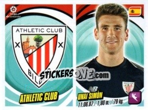 Sticker Escudo / Unai Simón - Liga 2018-2019. South America n. 155 - Panini