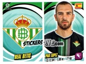 Sticker Escudo / Pau López - Liga 2018-2019. South America - Panini