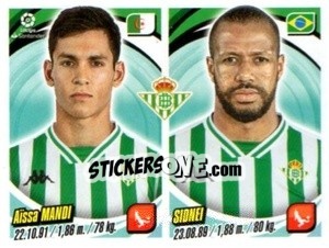 Cromo Aïssa Mandi / Sidnei - Liga 2018-2019. South America n. 163 - Panini