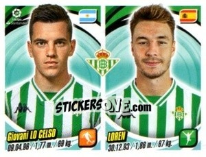Sticker Giovani Lo Celso / Loren - Liga 2018-2019. South America n. 166 - Panini