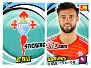 Sticker Escudo / Sergio Álvarez - Liga 2018-2019. South America - Panini