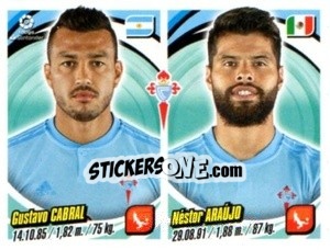Sticker Gustavo Cabral / Néstor Araújo - Liga 2018-2019. South America n. 169 - Panini