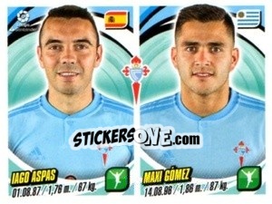 Sticker Iago Aspas / Maxi Gómez - Liga 2018-2019. South America n. 172 - Panini