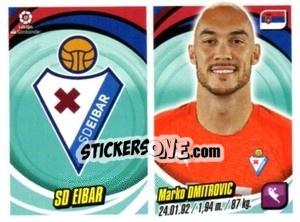 Sticker Escudo / Marko Dmitrovic - Liga 2018-2019. South America - Panini