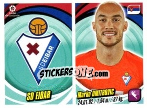 Sticker Escudo / Marko Dmitrovic - Liga 2018-2019. South America n. 173 - Panini