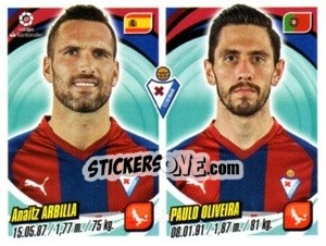 Sticker Anaitz Arbilla / Paulo Oliveira - Liga 2018-2019. South America - Panini