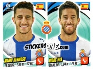 Sticker Mario Hermoso / Didac Vilà - Liga 2018-2019. South America - Panini