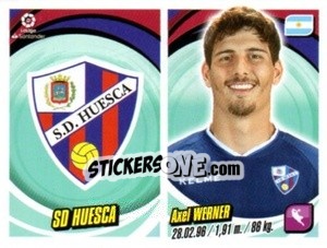 Sticker Escudo / Axel Werner - Liga 2018-2019. South America n. 197 - Panini