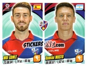 Sticker Moi Gómez / Damián Musto - Liga 2018-2019. South America - Panini