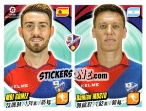 Sticker Moi Gómez / Damián Musto - Liga 2018-2019. South America n. 200 - Panini