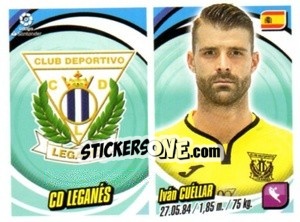 Sticker Escudo / Iván Guéllar - Liga 2018-2019. South America n. 203 - Panini