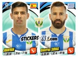 Sticker Juanfran / Dimitris Siovas - Liga 2018-2019. South America - Panini