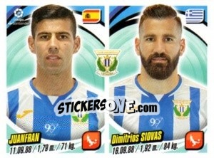 Sticker Juanfran / Dimitris Siovas - Liga 2018-2019. South America n. 204 - Panini