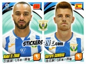Sticker Nabil El Zhar / Gerard Gumbau - Liga 2018-2019. South America n. 206 - Panini
