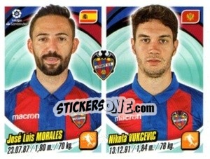 Cromo José Luis Morales / Nikola Vukcevic - Liga 2018-2019. South America - Panini