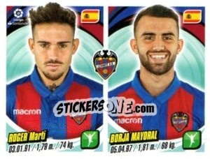 Sticker Roger Marti / Borja Mayoral - Liga 2018-2019. South America - Panini