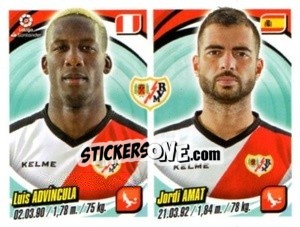 Sticker Luis Advíncula / Jordi Amat - Liga 2018-2019. South America n. 216 - Panini