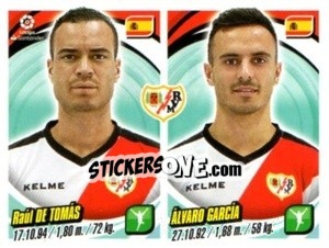 Sticker Raúl De Tomás / Álvaro García - Liga 2018-2019. South America n. 220 - Panini
