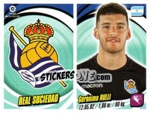 Sticker Escudo / Gerónimo Rulli - Liga 2018-2019. South America n. 221 - Panini