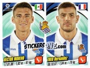 Sticker Héctor Moreno / Theo Hernández - Liga 2018-2019. South America - Panini