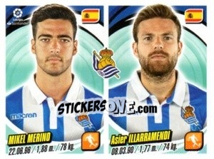 Sticker Mikel Merino / Asier Illarramendi - Liga 2018-2019. South America - Panini