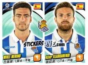 Sticker Mikel Merino / Asier Illarramendi - Liga 2018-2019. South America n. 224 - Panini