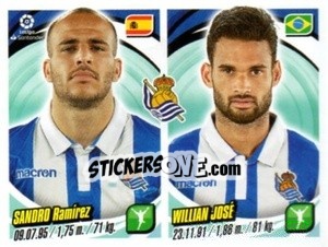Sticker Sandro Ramírez / Willian José - Liga 2018-2019. South America n. 226 - Panini