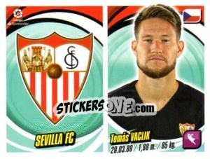 Sticker Escudo / Tomás Vaclik - Liga 2018-2019. South America - Panini