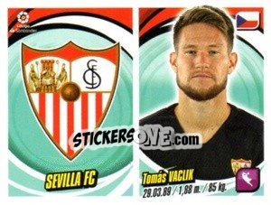 Sticker Escudo / Tomás Vaclik - Liga 2018-2019. South America n. 227 - Panini