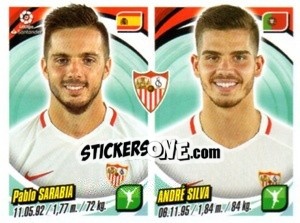 Sticker Pablo Sarabia / André Silva - Liga 2018-2019. South America n. 232 - Panini