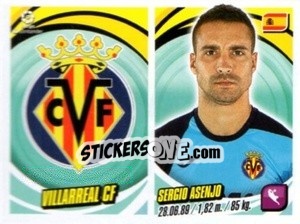 Sticker Escudo / Sergio Asenjo - Liga 2018-2019. South America n. 239 - Panini