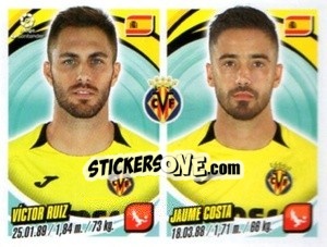 Sticker Víctor Ruiz / Jaume Costa - Liga 2018-2019. South America - Panini