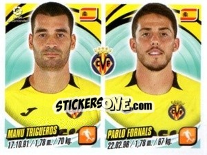 Sticker Manu Trigueros / Pablo Fornals - Liga 2018-2019. South America n. 243 - Panini