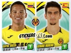 Sticker Carlos Bacca / Gerard Moreno - Liga 2018-2019. South America - Panini