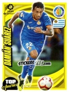 Sticker Damián Suárez - Liga 2018-2019. South America - Panini