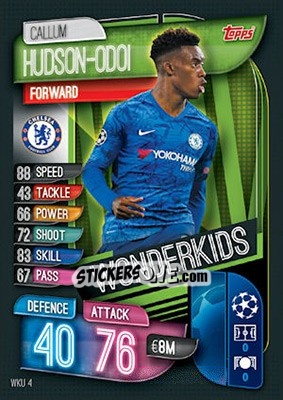 Sticker Callum Hudson-Odoi - UEFA Champions League 2019-2020. Match Attax. UK Edition n. WKU4 - Topps