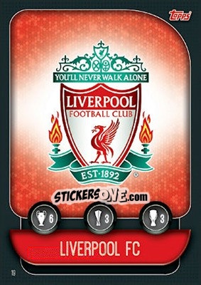Sticker Team Badge / Jordan Henderson - UEFA Champions League 2019-2020. Match Attax. UK Edition n. 19 - Topps