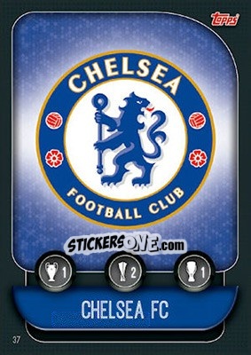 Sticker Team Badge / César Azpilicueta - UEFA Champions League 2019-2020. Match Attax. UK Edition n. 37 - Topps