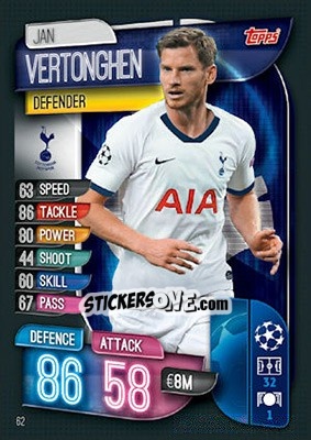 Cromo Jan Vertonghen