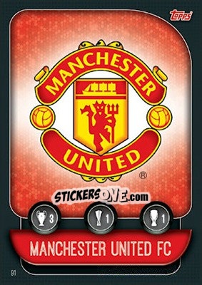 Sticker Team Badge / Ashley Young - UEFA Champions League 2019-2020. Match Attax. UK Edition n. 91 - Topps