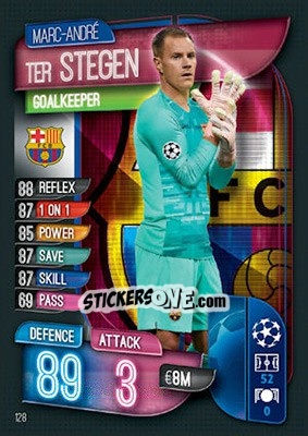 Cromo Marc-André ter Stegen - UEFA Champions League 2019-2020. Match Attax. UK Edition n. 128 - Topps