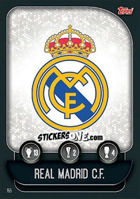 Sticker Team Badge / Sergio Ramos - UEFA Champions League 2019-2020. Match Attax. UK Edition n. 155 - Topps