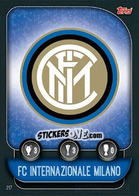 Sticker Team Badge / Samir Handanovic - UEFA Champions League 2019-2020. Match Attax. UK Edition n. 217 - Topps