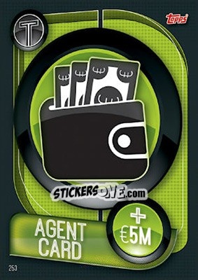 Sticker Agent Card - UEFA Champions League 2019-2020. Match Attax. UK Edition n. 253 - Topps