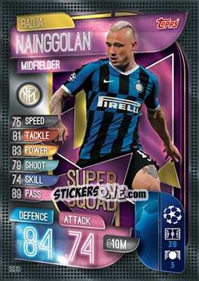 Sticker Radja Nainggolan - UEFA Champions League 2019-2020. Match Attax. UK Edition n. SS10 - Topps