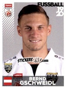 Sticker Bernd Gscheidl - Österreichische Fußball Bundesliga 2019-2020 - Panini