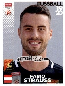 Figurina Fabio Strauss - Österreichische Fußball Bundesliga 2019-2020 n. 257 - Panini