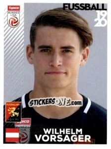 Cromo Wilhelm Vorsager - Österreichische Fußball Bundesliga 2019-2020 - Panini