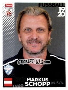 Sticker Markus Schopp - Österreichische Fußball Bundesliga 2019-2020 n. 281 - Panini